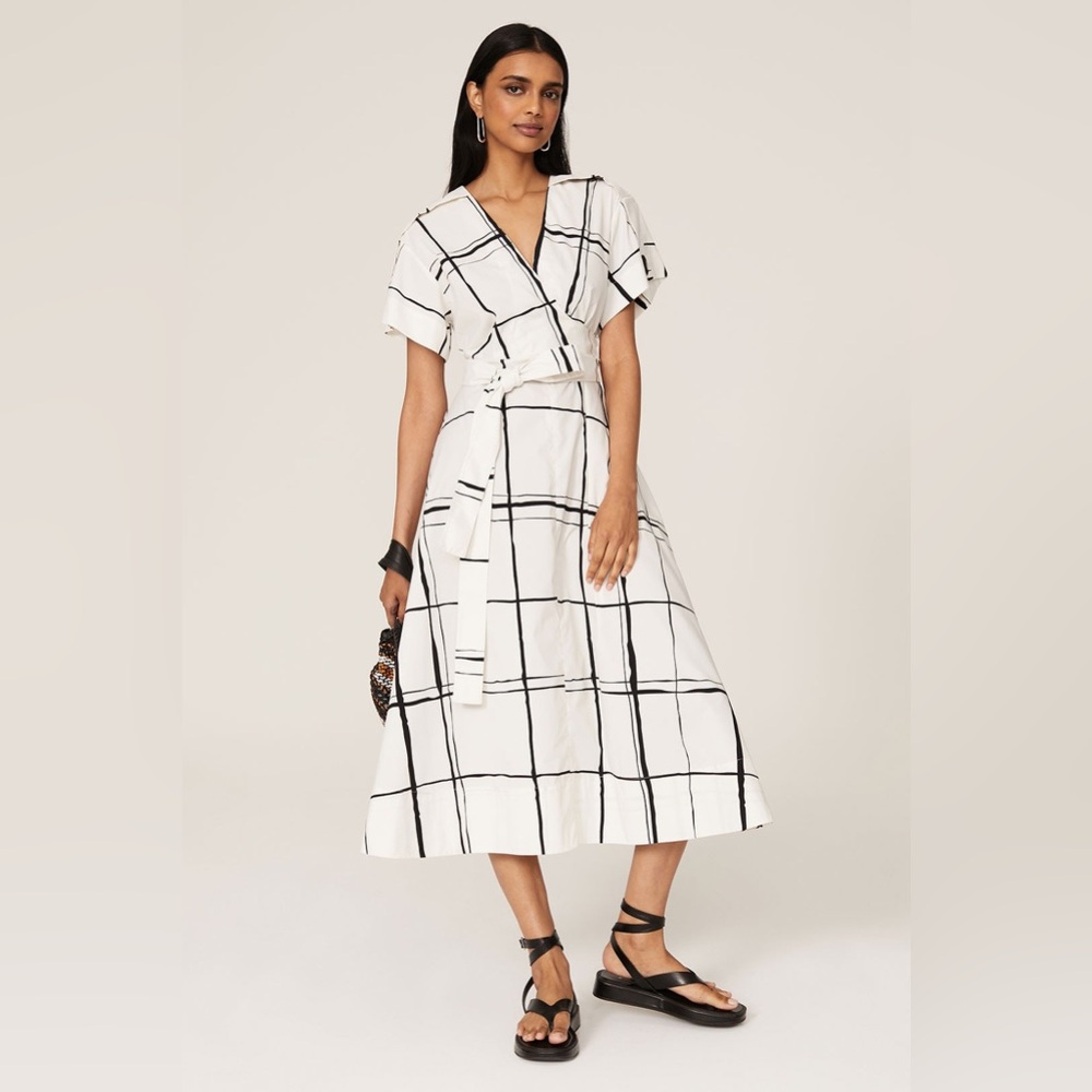 3.1 Phillip Lim windowpane wrap dress